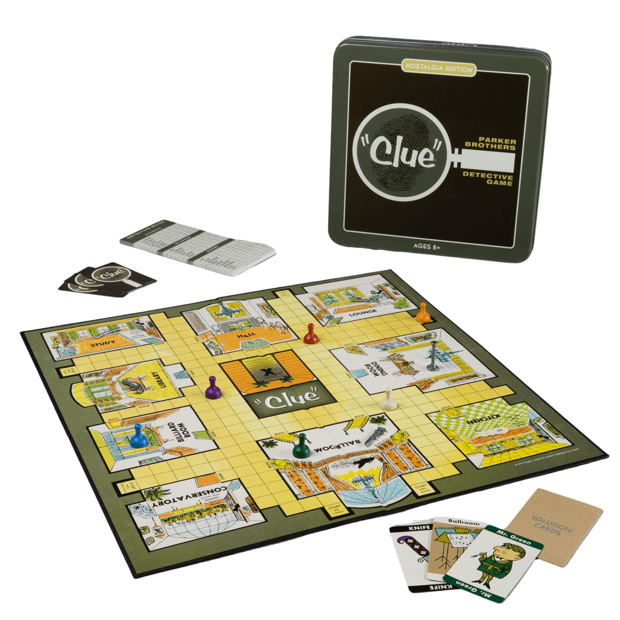 GAME NOSTALGIA CLUE IN TIN