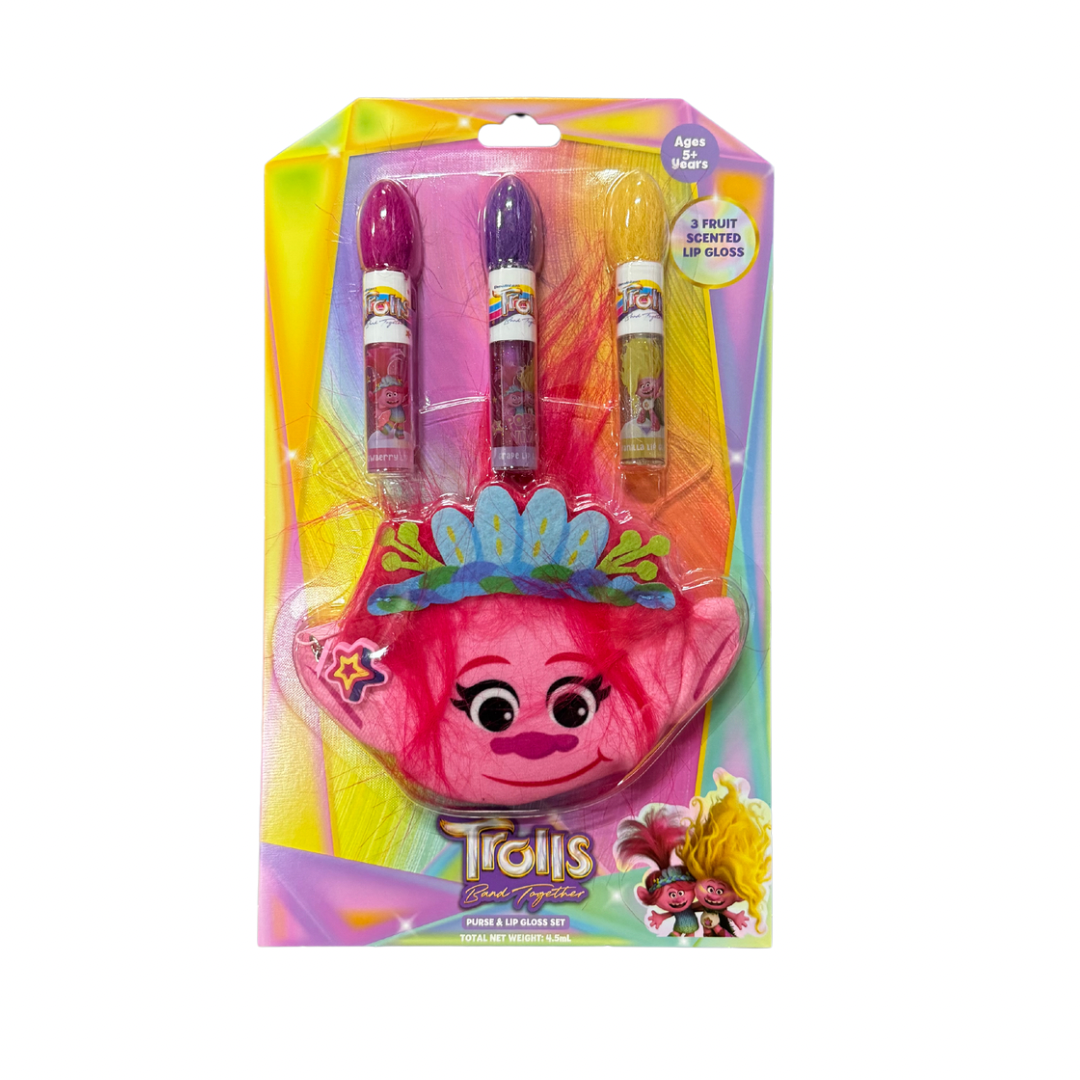 TROLLS LIPGLOSS & PURSE SET