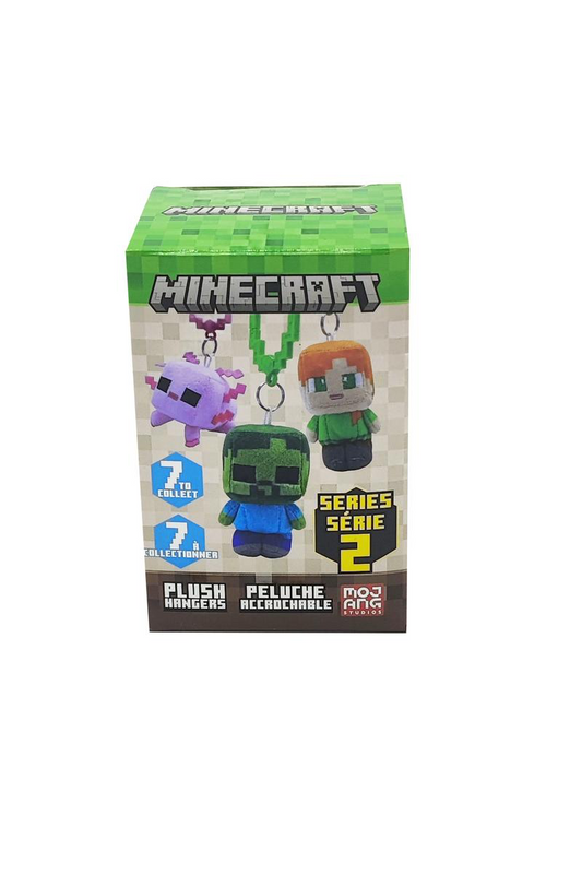 MINECRAFT 3.5" PLUSH BACKPACK HANGERS S1