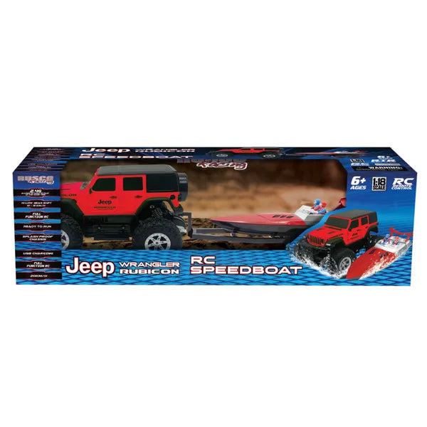 R/C RUSCO JEEP WRANGLER & BOAT SET
