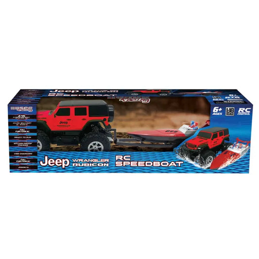 R/C RUSCO JEEP WRANGLER & BOAT SET