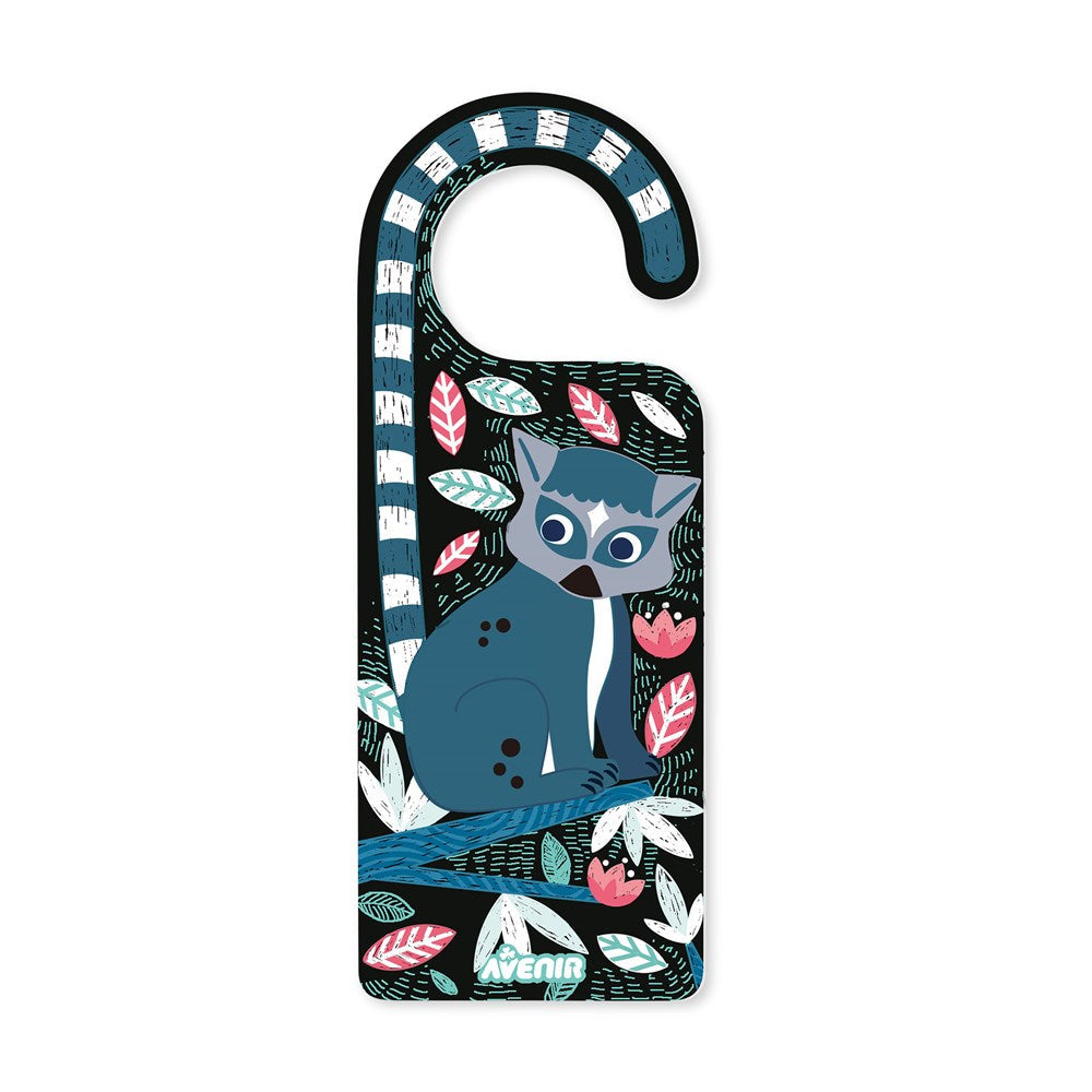 AVENIR SCRATCH ART ANIMAL DOOR HANGERS