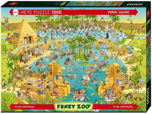 PUZZLE 1000PC HEYE FUNKY ZOO NILE HAB