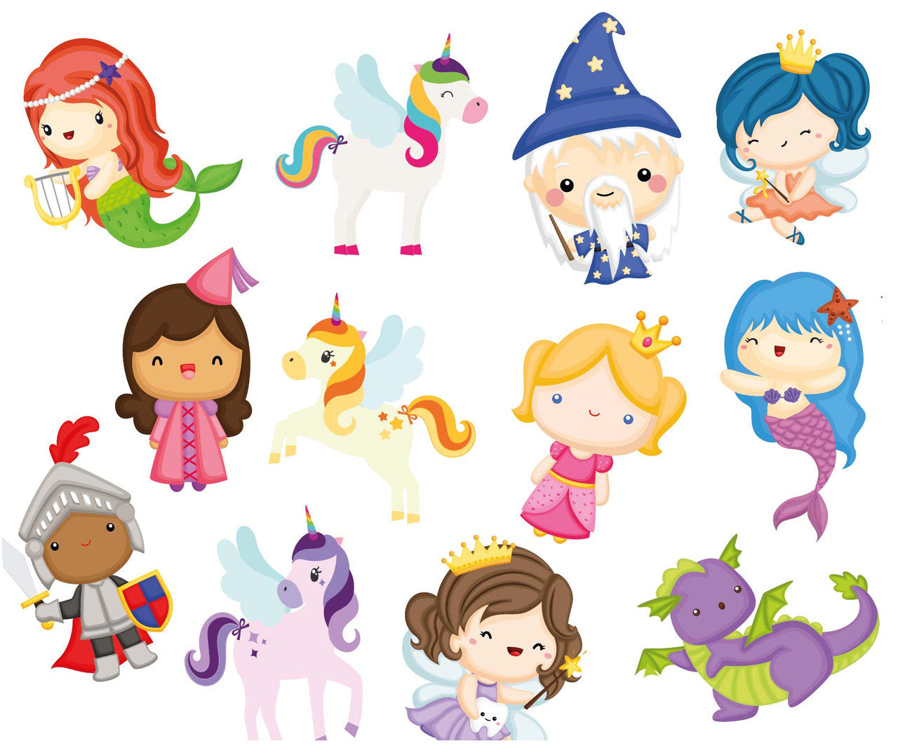 Bath Time Stickers Magical Creatures