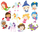 BATH TIME STICKERS MAGICAL CREATURES