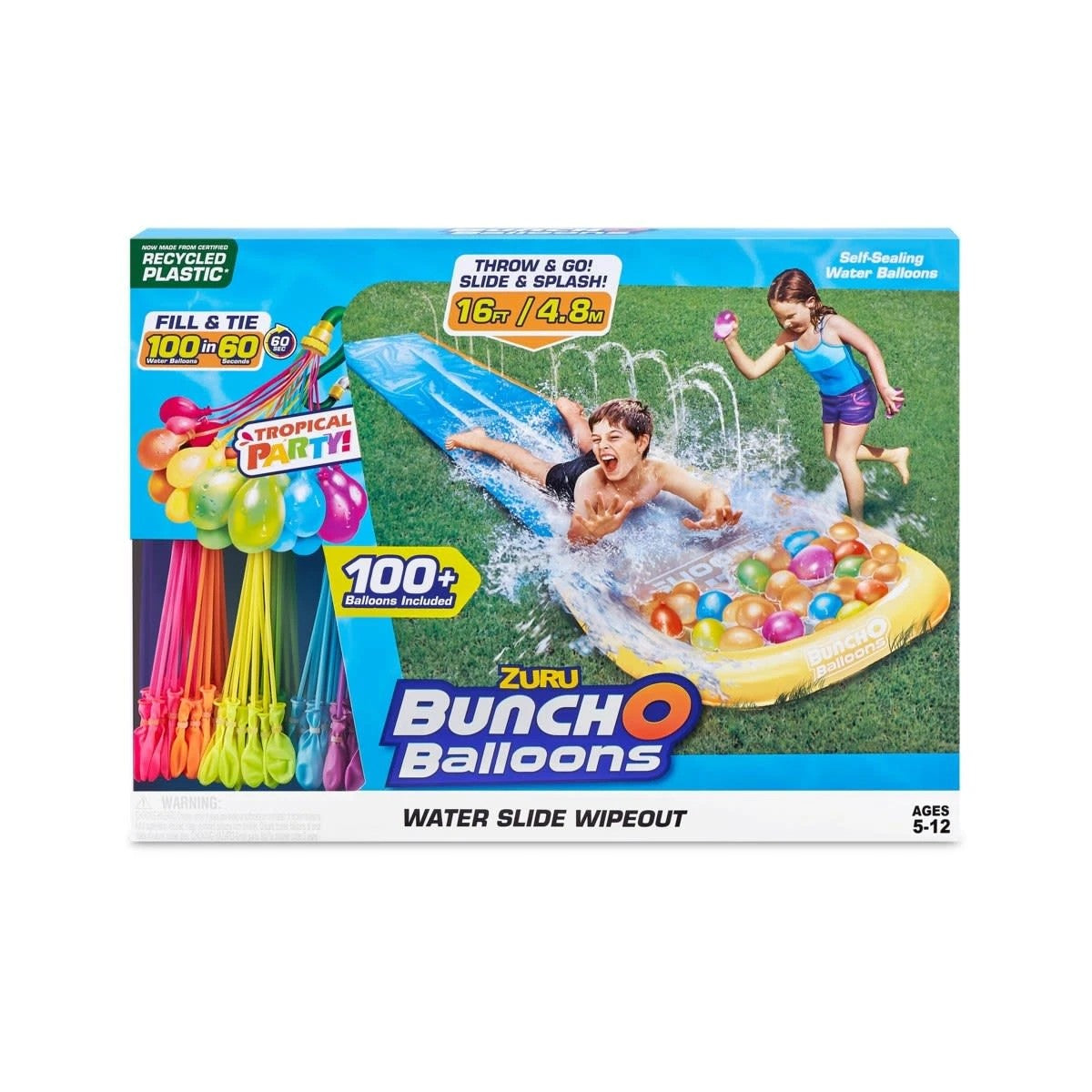 BUNCH O BALLOONS WATER SLIDE WIPEOUT