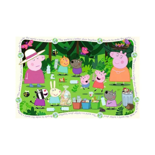 PUZZLE 35PC PEPPA PIG RECYCLE