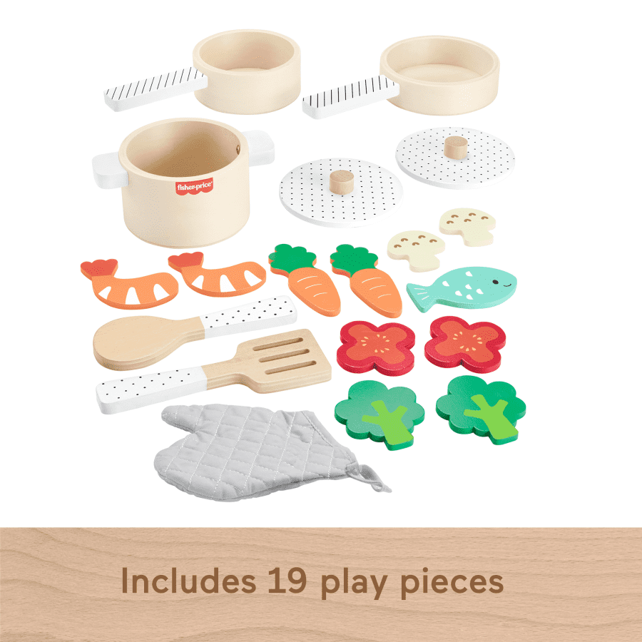 F/P WOODEN POT & PANS SET