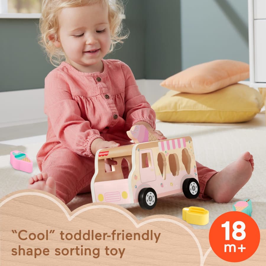 F/P Wooden Ice Cream Shape Sorter