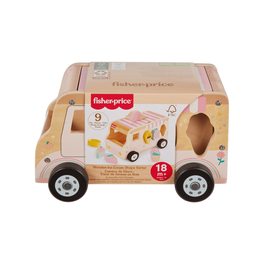 F/P Wooden Ice Cream Shape Sorter