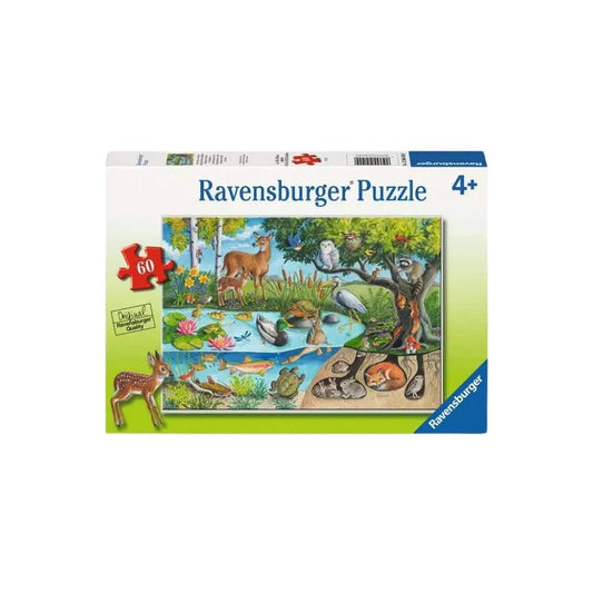PUZZLE 60PC ANIMALS ABOVE & BELOW