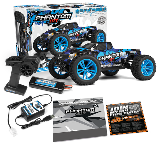 R/C MAVERICK PHANTOM MONSTER TRUCK BLUE