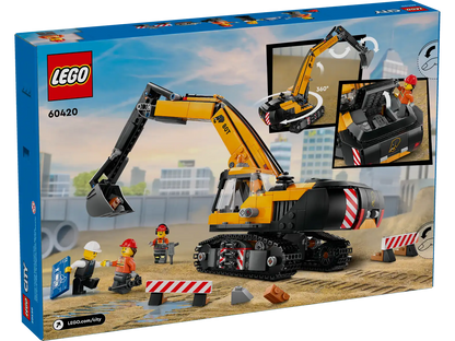 LEGO 60420 CITY YELLOW EXCAVATOR