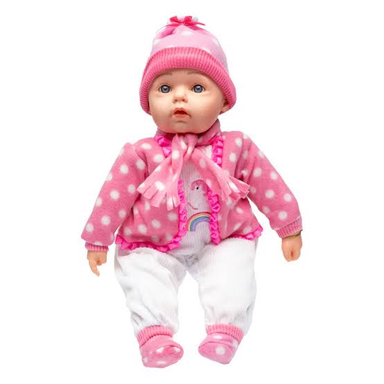 BABY DOLL RILEY PINK POLKA DOT & UNICORN