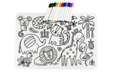 SILICONE REUSABLE DRAWING MAT JUNGLE