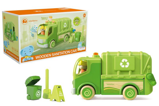 WOODEN L&S RECYCLE TRUCK