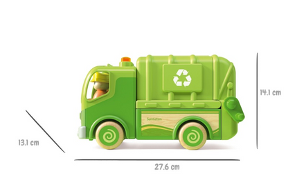 WOODEN L&S RECYCLE TRUCK