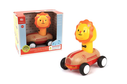 WOODEN PRESS GO RACER L&S LION