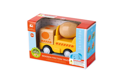 WOODEN FRICTION L&S CONCRETE TRUCK