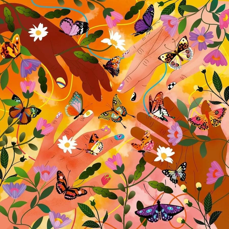 PUZZLE 750PC ART & SOUL FLOWER FESTIVAL