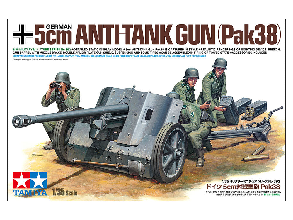 TAMIYA 1:35 5CM ANTI TANK GUN PAK38