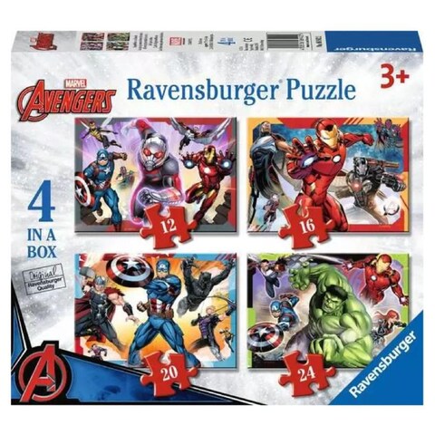 PUZZLE 4 IN A BOX MARVEL AVENGERS