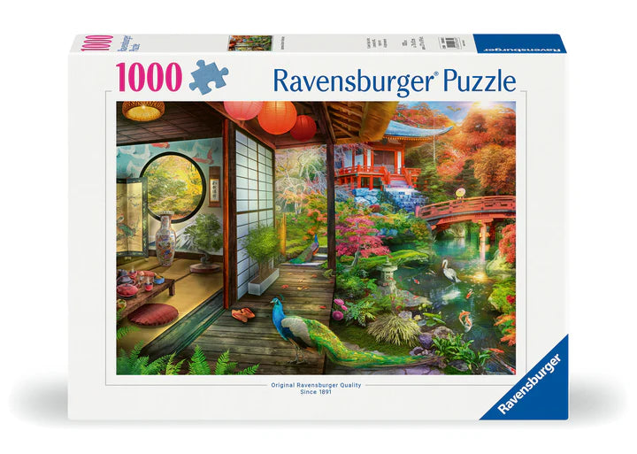 PUZZLE 1000PC JAPANESE GARDEN TEAHOUSE N
