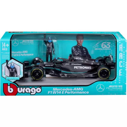 BBURAGO 1:24 D/C F1 W FIGURE MERCEDES
