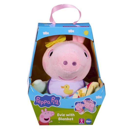 PEPPA PIG BABY EVIE WITH BLANKET 20CM
