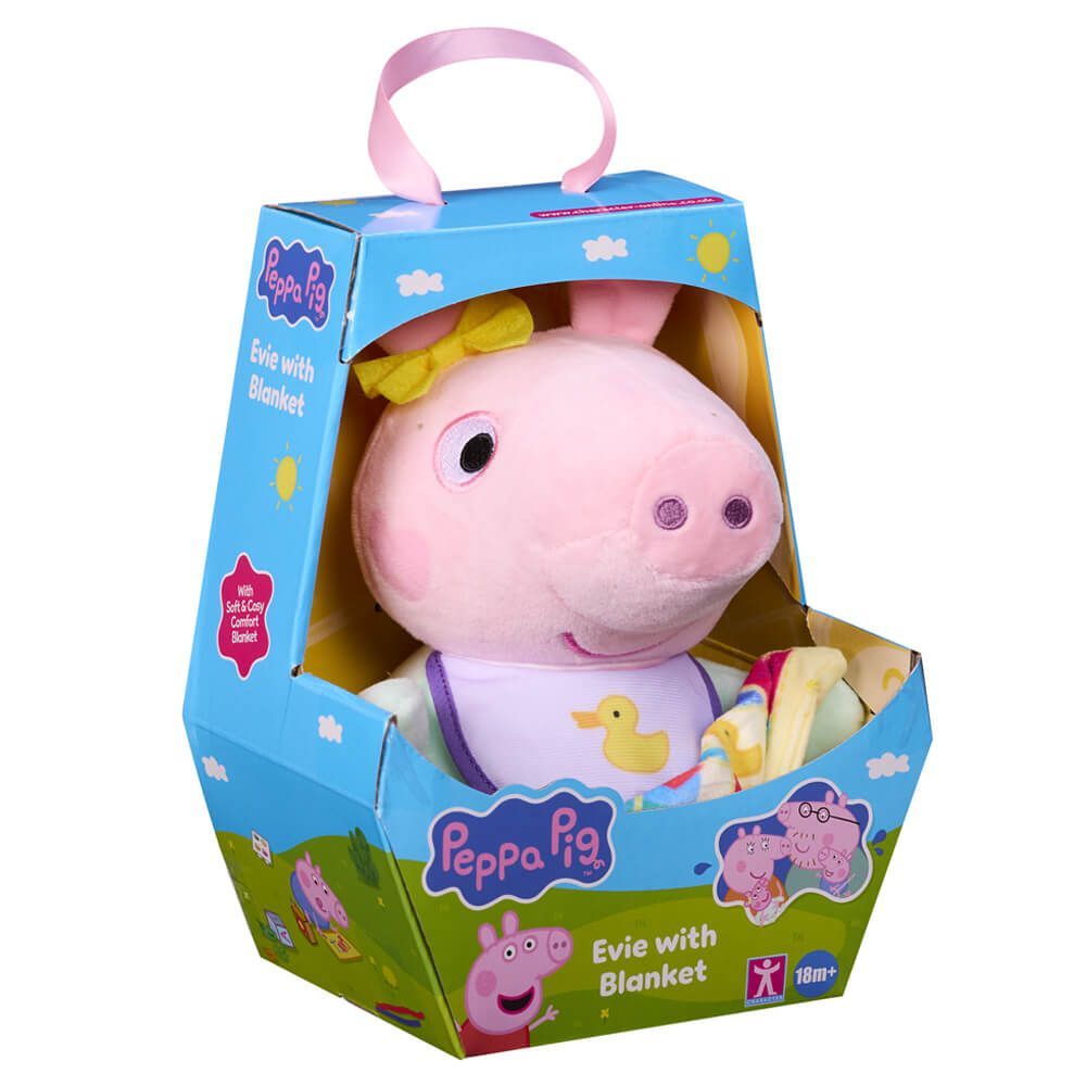 PEPPA PIG BABY EVIE WITH BLANKET 20CM