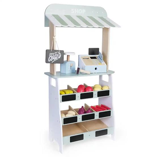 WOODEN FARMER SHOP W CASHIER