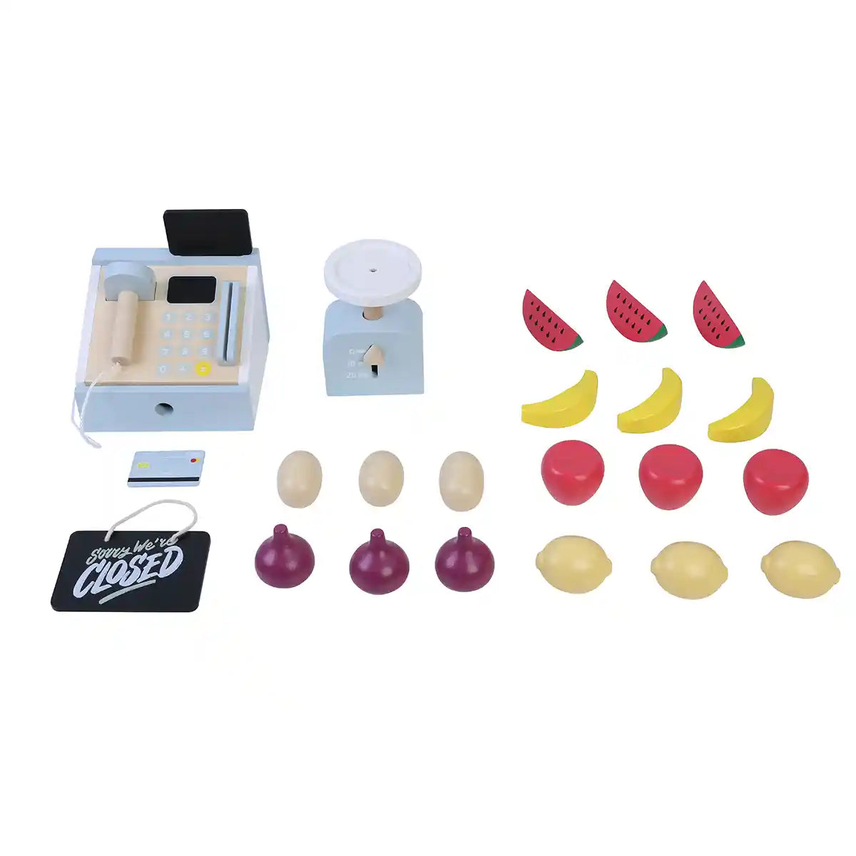 WOODEN FARMER SHOP W CASHIER