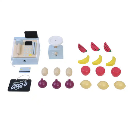 WOODEN FARMER SHOP W CASHIER