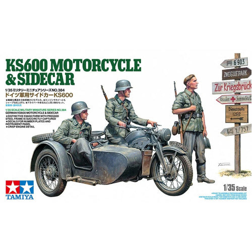 TAMIYA 1:35 KS600 MOTORCYCLE & SIDECAR