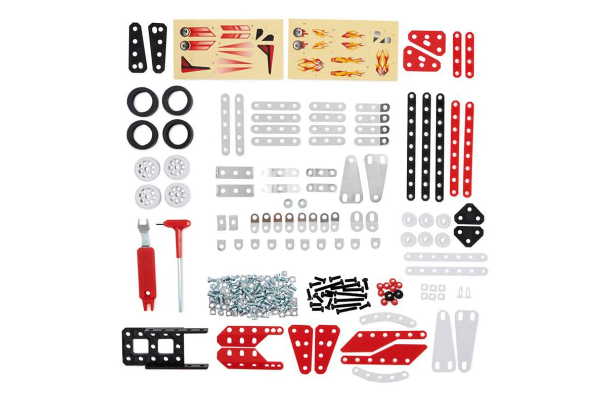 MECCANO 10 MULTI MODEL SET RACING VEHICL