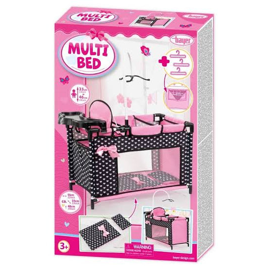 Bayer Doll Bed  & Intergrated  Highchair