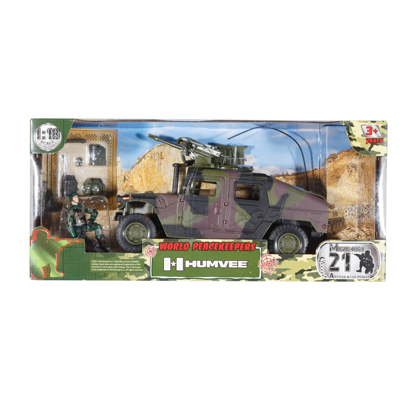 World Peace Military Humvee W 2 Figs