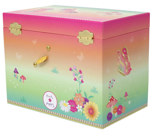 P/POP BUTTERFLY MUSIC JEWELLERY BOX