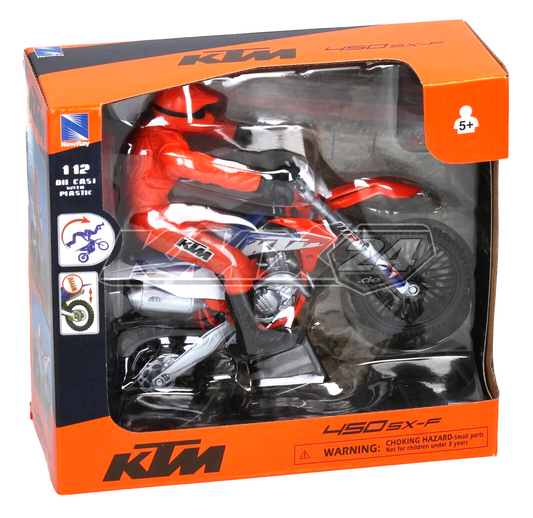 D/C 1:12 KTM DIRT BIKE W STUNT RIDER