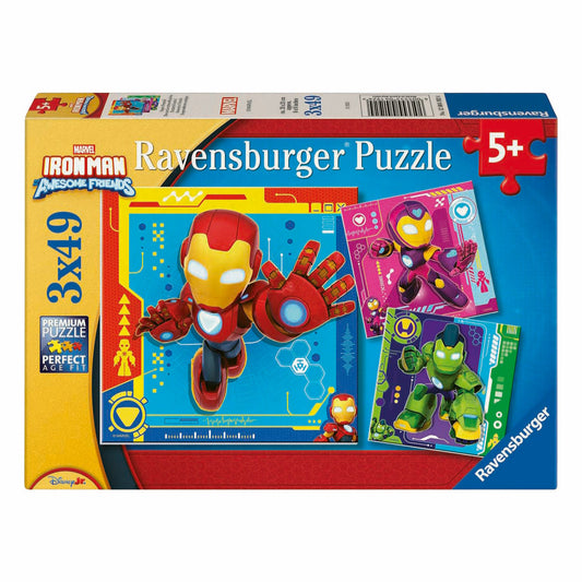PUZZLE 3X49PC IRON MAN & FRIENDS