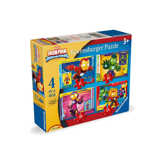 PUZZLE 4 IN 1 IRON MAN & FRIENDS