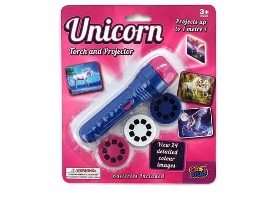 LED PROJECTOR TORCH UNICORN SLIDES