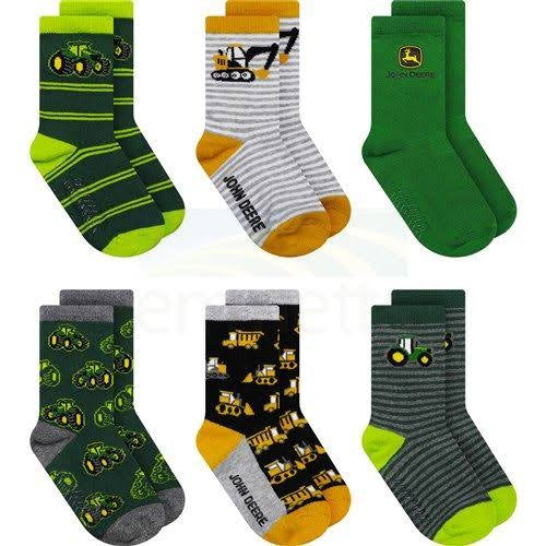 JD CREW SOCKS KIDS 2T-4T 6 PACK