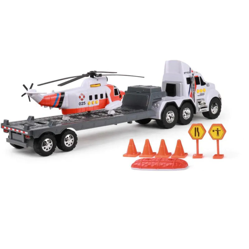MIGHTY FLEET TITANS FLATBED W HELICOPTER