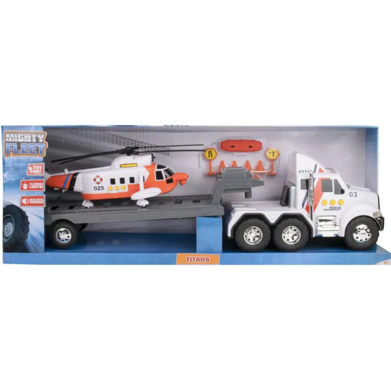 MIGHTY FLEET TITANS FLATBED W HELICOPTER