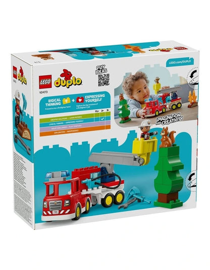 LEGO 10473 DUPLO FIRE TRUCK W HOSE & MAN
