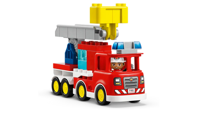 LEGO 10473 DUPLO FIRE TRUCK W HOSE & MAN