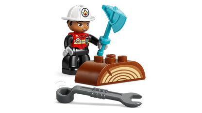 LEGO 10473 DUPLO FIRE TRUCK W HOSE & MAN
