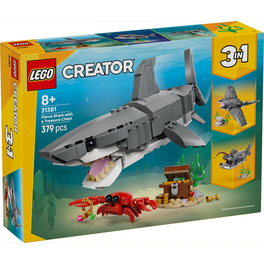 LEGO 31381 CREATOR SHARK W TREASURE CHES