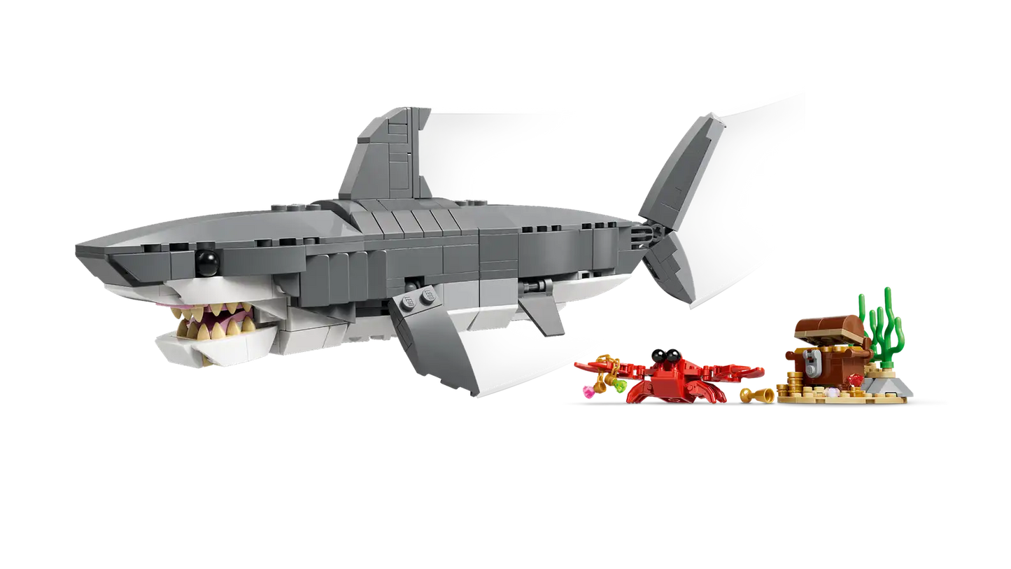 LEGO 31381 CREATOR SHARK W TREASURE CHES